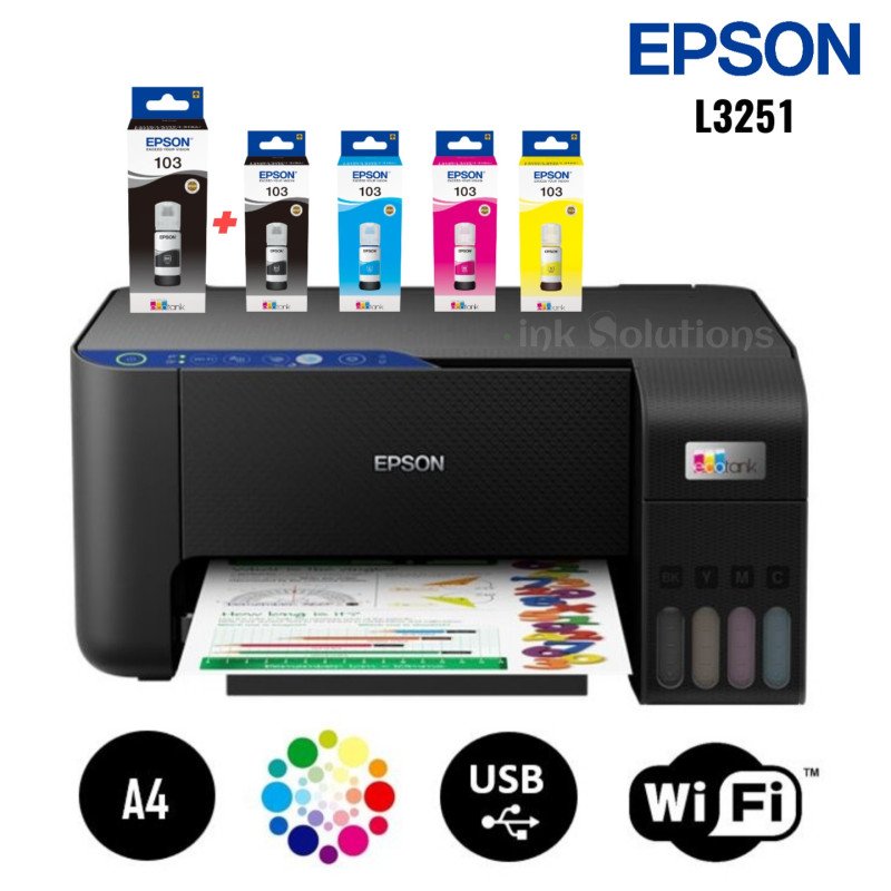Imprimante avec réservoir d’encre Epson EcoTank L3251 (C11CJ67409) EPSON