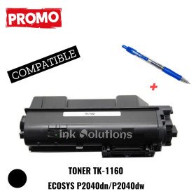 Toner TK-1160 NOIR Compatible avec Kyocera ECOSYS P2040dn/P2040dw GENERIC