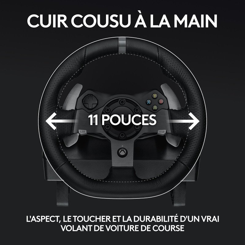 Logitech G923 Volant de Course Pour Xbox Series X|S, Xbox One, PC