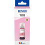 Bouteille d'encre Epson EcoTank 108 Magenta clair d'origine (C13T09C64A) EPSON