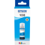 Bouteille d'encre Epson EcoTank Epson 108 Cyan d'origine (C13T09C24A) EPSON