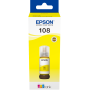 Bouteille d'encre Epson EcoTank Epson 108 Jaune d'origine (C13T09C44A) EPSON