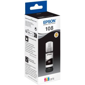 Bouteille d'encre Epson EcoTank Epson 108 Noir d'origine (C13T09C14A) EPSON
