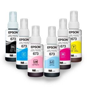 Epson Pack bouteilles D'encre 673 Original pour L800, L805, L810, L850 Printer, L1800 EPSON