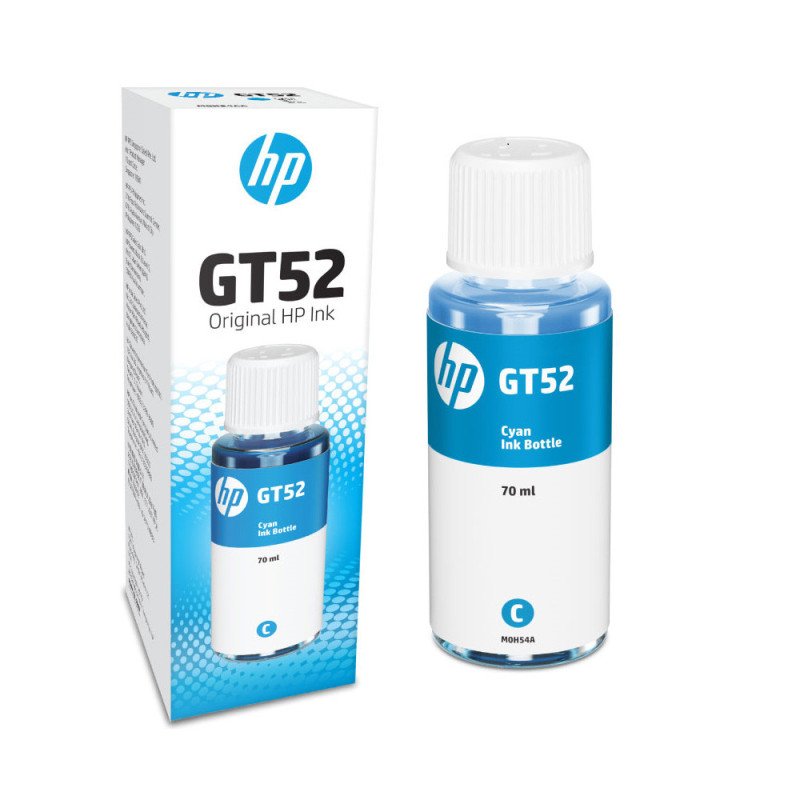 Bouteille d'encre HP GT52 Cyan d'origine (M0H54AE) Hp