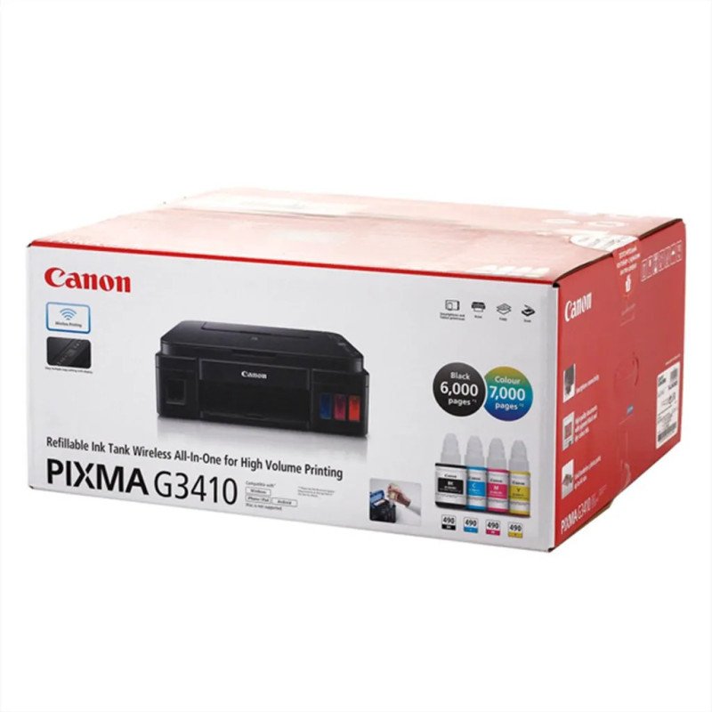 Canon Imprimante Multifonction G3411 Wifi 12000 pages Noir 7000