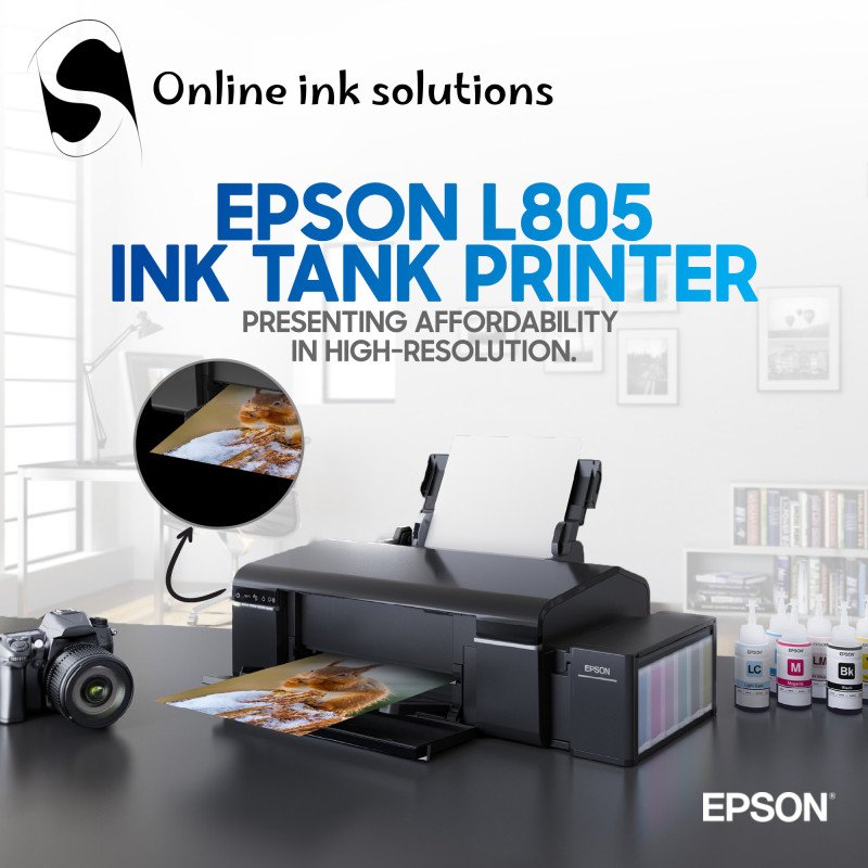 Epson EcoTank L805 Imprimante Photo à 6 réservoirs rechargeables (C11CE86402) EPSON