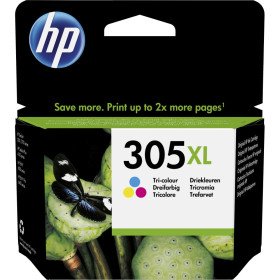 Cartouche d'encre HP 305XL trois couleurs double capacité d'origine (3YM63AE) Hp