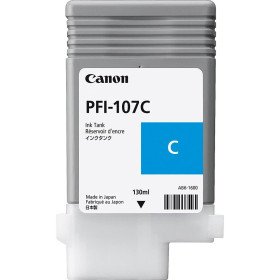 Bouteille d'encre Canon d'origine PFI-107C Cyan 130 ml (6706B001AA) Canon