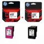 HP Pack Cartouches 652 Noir + 652 Couleur - ORIGINALES  (F6V25AE) Hp