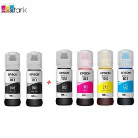Epson Pack 103 Ecotank Ink Bottle ( 3 x Black, 1 Cyan, 1 Magenta, 1 Yellow ) EPSON