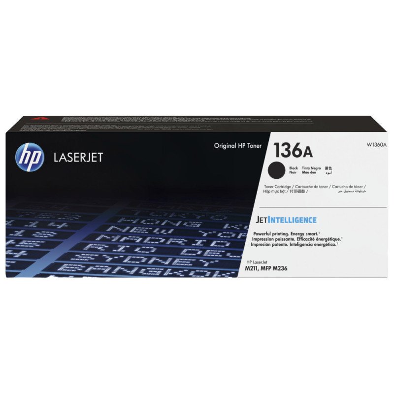 Toner HP LaserJet d'origine 136A Noir (W1360A)