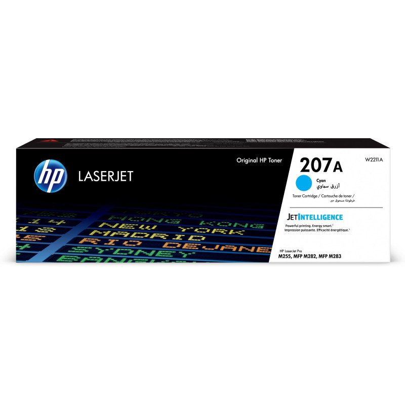 Toner HP LaserJet d'origine 207A Cyan (W2211A) Hp