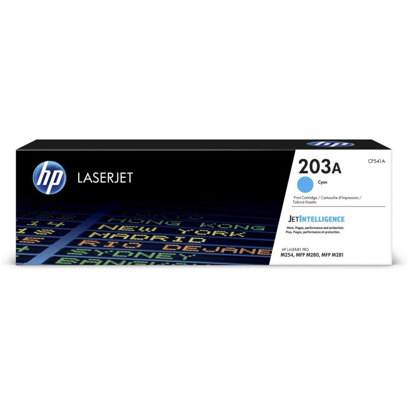 Toner HP LaserJet d'origine 203A Cyan (CF541A) Hp