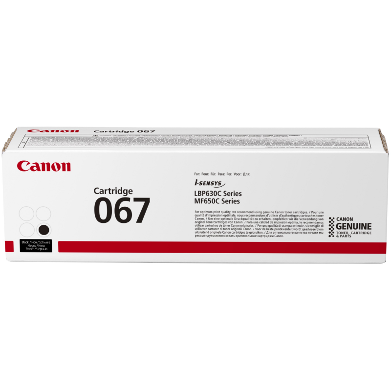 Toner Canon d'origine 067 Noir (5102C002AA) Canon