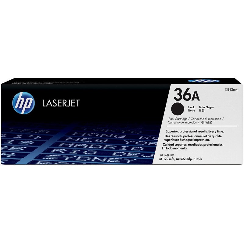 Toner HP LaserJet d'origine 36A Noir (CB436A)