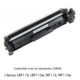 Toner 17A Compatible avec les imprimantes i-Sensys LBP112, LBP113w, MF112, MF113w - 1600 Pages GENERIC