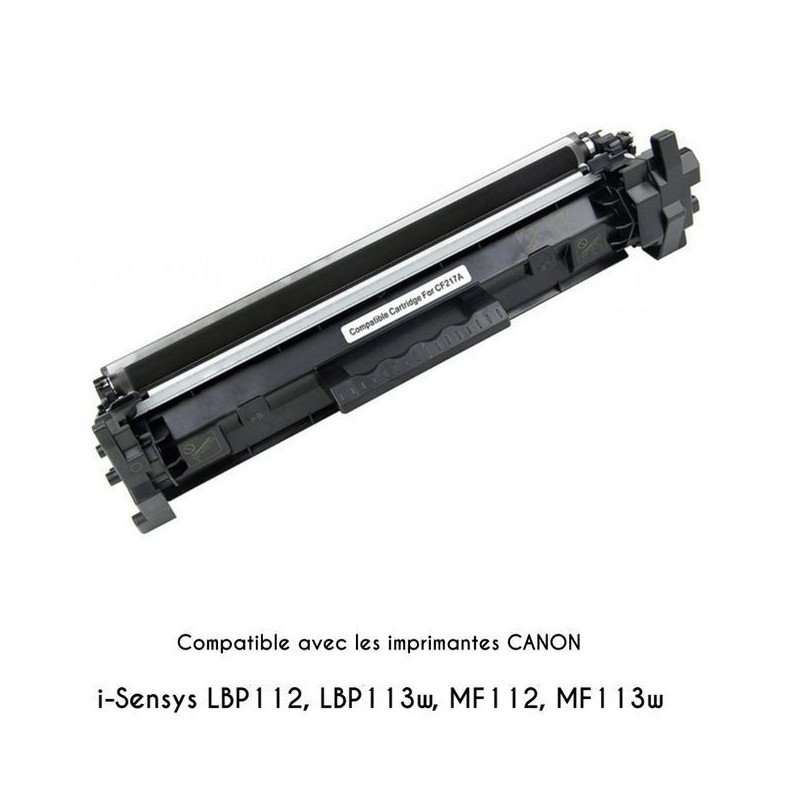 Toner 17A Compatible avec les imprimantes i-Sensys LBP112, LBP113w, MF112, MF113w - 1600 Pages GENERIC