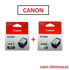 Canon Cartouche PG-445 NOIR + CL-446 COULEUR - ORIGINALES Canon