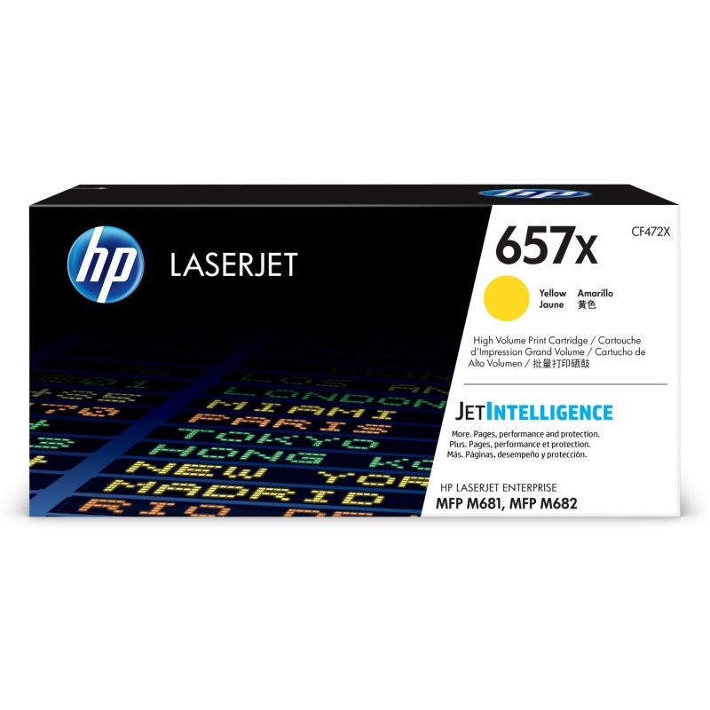 Toner grande capacité HP LaserJet d'origine 657X Jaune (CF472X)