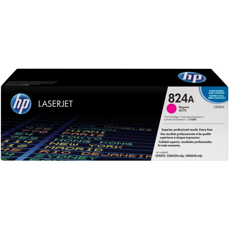 Toner HP LaserJet d'origine 824A Magenta (CB383A)