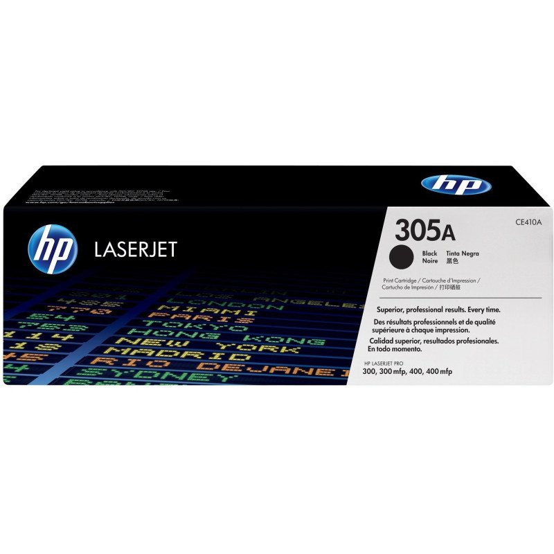 Toner HP LaserJet d'origine 305A Noir (CE410A)