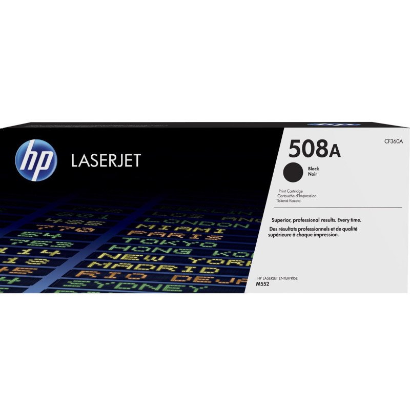 Toner HP LaserJet d'origine 508A Noir (CF360A)