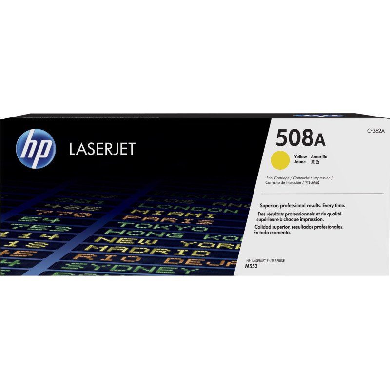 Toner HP LaserJet d'origine 508A Jaune (CF362A)