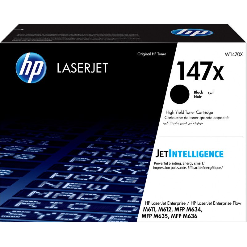 Toner HP LaserJet d'origine à grande capacité 147X Noir (W1470X)