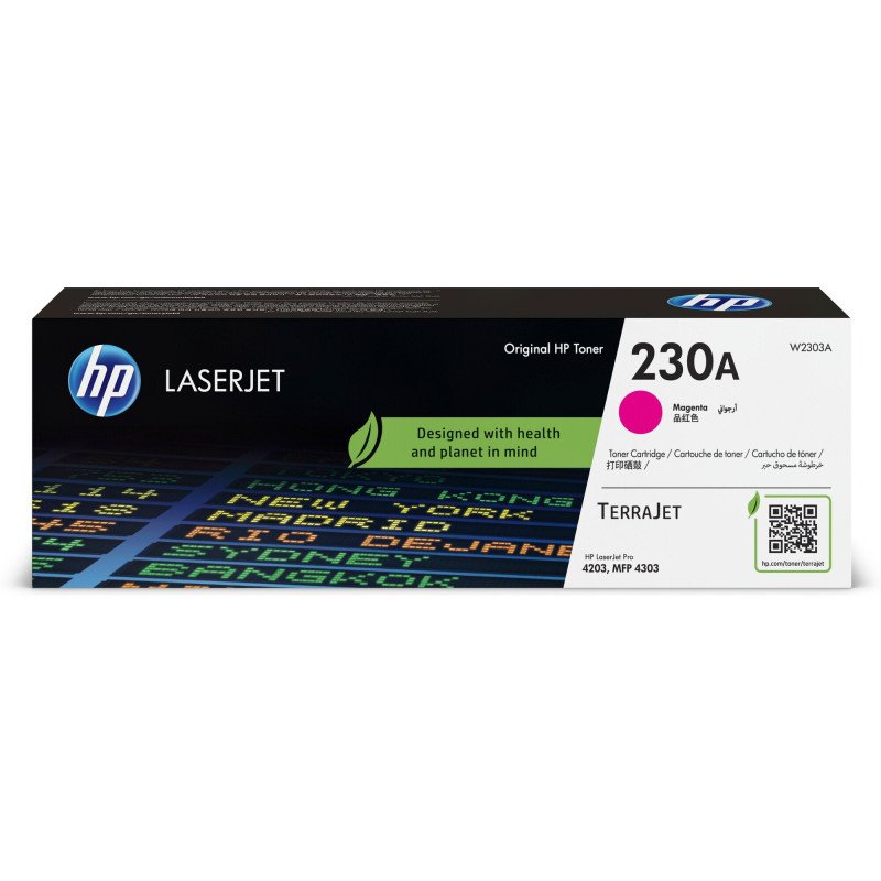 Toner HP LaserJet d'origine 230A Magenta (W2303A) Hp