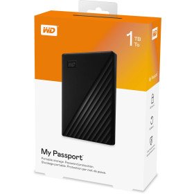 DISQUE DUR EXTERNE WD MY PASSPORT 1TB BLACK	 -  WDBYVG0010BBK-WESN Wetern Digital