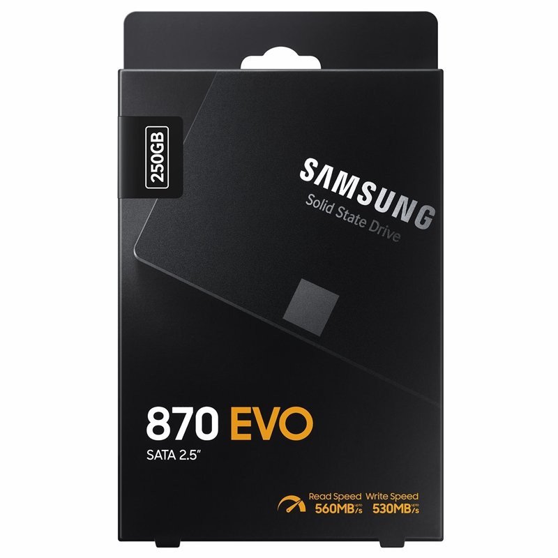 Disque dur SSD interne SATA III 2,5 po 2 To 870 Evo de Samsung - noir