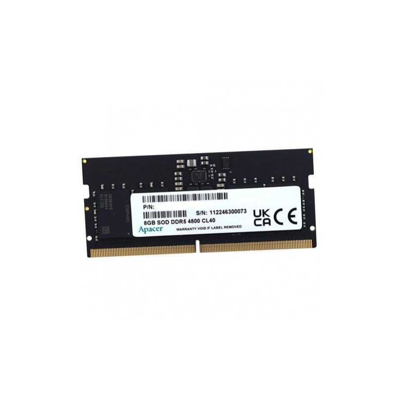 Barette mèmoire RAM APACER DDR5 - 4800, CL-40 - 8GB (AP-FS.08G2A.RTH) Apacer