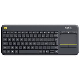 Clavier sans fil avec pavé tactile intégré Logitech Wireless Touch Keyboard K400 Plus Noir (920-007129) Logitech