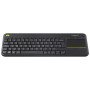 Clavier sans fil avec pavé tactile intégré Logitech Wireless Touch Keyboard K400 Plus Noir (920-007129) Logitech