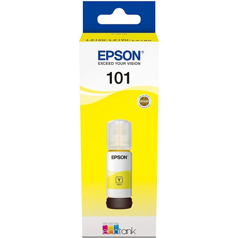 Bouteille d'encre EPSON 101 EcoTank Yellow (C13T03V44A) EPSON