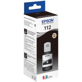 Bouteille d'encre Epson EcoTank d'origine 112 Noir (C13T06C14A) EPSON
