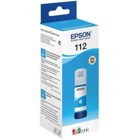 Bouteille d'encre Epson EcoTank d'origine 112 Cyan (C13T06C24A) EPSON