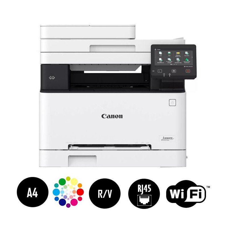 Imprimante Canon i-SENSYS MF655Cdw Multifonction Laser Couleur (5158C004AA) Canon