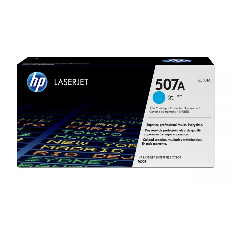 Toner HP LaserJet d'origine 507A Cyan (CE401A) Hp