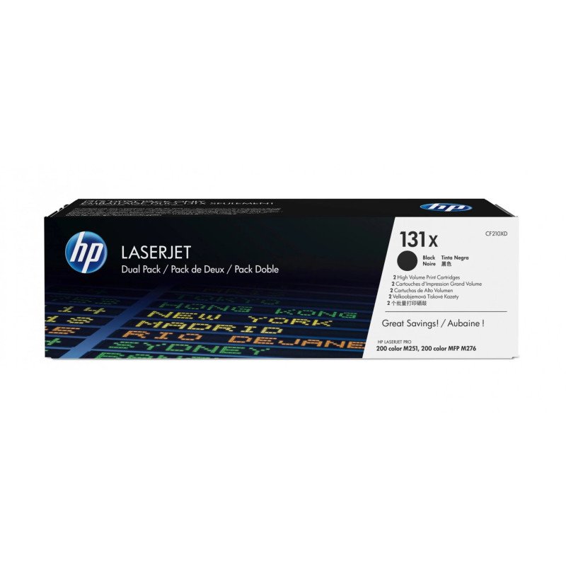 HP Lot de 2 toners authentiques noir haute capacité LaserJet 131X Hp