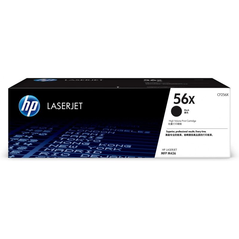 Toner grande capacité HP LaserJet d'origine 56X Noir (CF256X) Hp