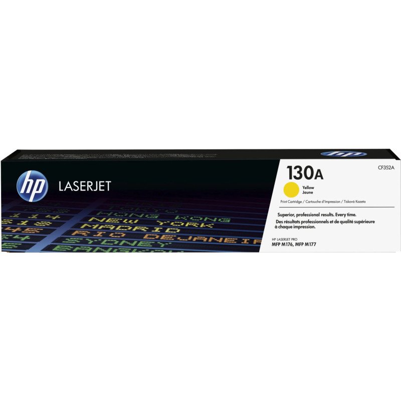 Toner HP LaserJet d'origine 130A Jaune (CF352A) Hp