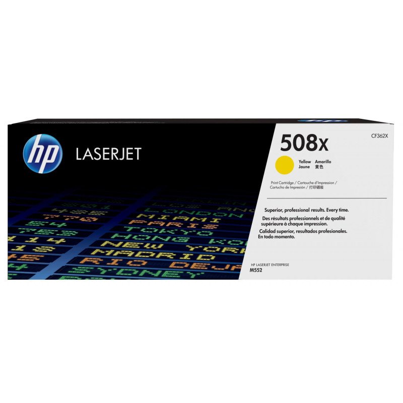 Toner grande capacité HP LaserJet d'origine 508X Jaune (CF362X) Hp