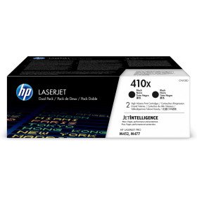 HP 410X LaserJet, lot de 2 cartouches de toner grande capacité authentiques, noir Hp