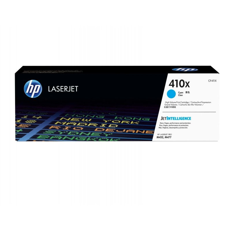 Toner grande capacité HP LaserJet d'origine 410X Cyan (CF411X) Hp