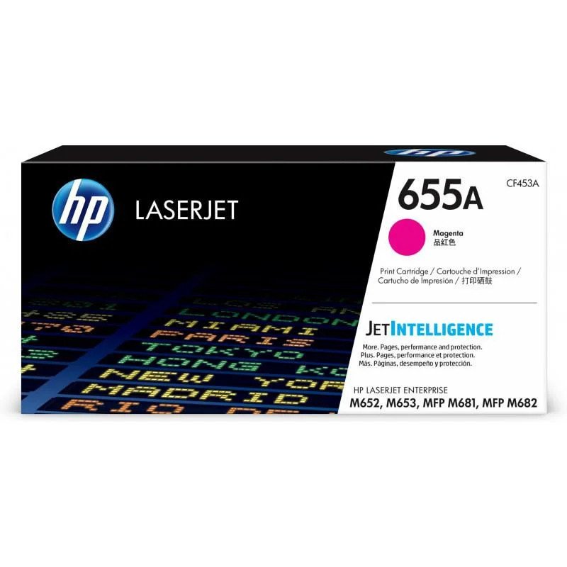 Toner HP LaserJet d'origine 655A Magenta (CF453A) Hp