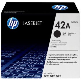 Toner HP LaserJet d'origine 42A Noir (Q5942A) Hp