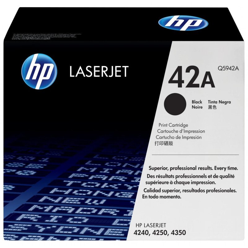 Toner HP LaserJet d'origine 42A Noir (Q5942A) Hp