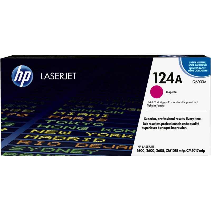 Toner HP LaserJet d'origine 124A Magenta (Q6003A) Hp